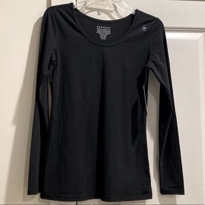 NWT DOWNEAST BASICS BLACK ESSENTIAL LONG SLEEVE TEE